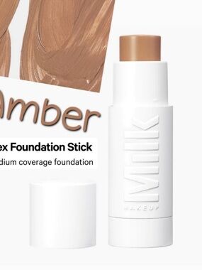 Milk Makeup Amber Tinted Foundation Stick - Creamy Medium Coverage NIB